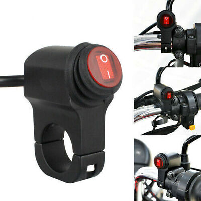 #ad 12V Motorcycle ATV Handlebar Headlight Fog Spot light On Off Switch Waterproof A C $11.31
