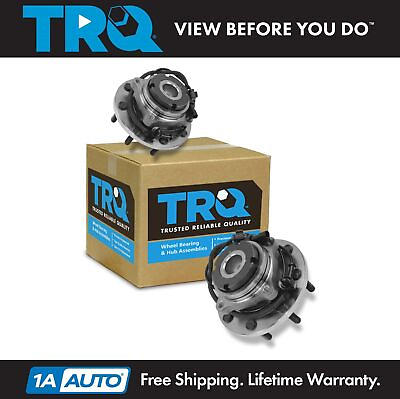 #ad TRQ Wheel Bearing amp; Hub Assembly Front Pair for 99 04 Ford Super Duty 2WD New $224.95