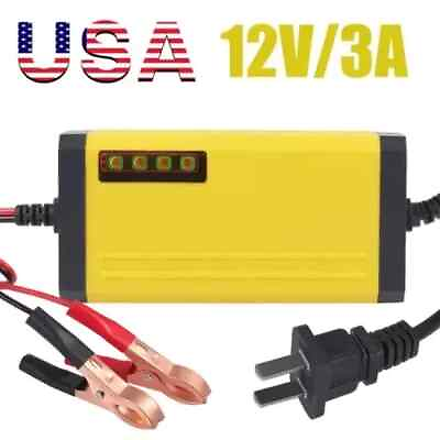 #ad #ad 12V Car Battery Charger Maintainer Auto Trickle RV for Truck Motorcycle Portable $7.95