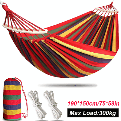 #ad Camping Hammock Tent 1 Persons Single Chair Bed Outdoor Hanging Swing Sleeping $17.98