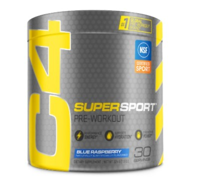 #ad #ad Cellucor C4 Super Sport Pre Workout Powder Blue Raspberry Energy 30 Servings $15.88