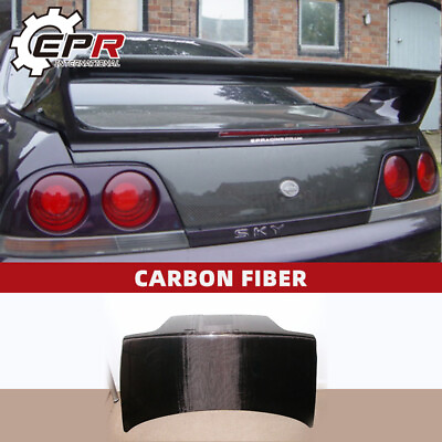 For Nissan Skyline R33 GTS GTR OE Style Carbon Glossy Rear Trunk Exterior kit $2796.19