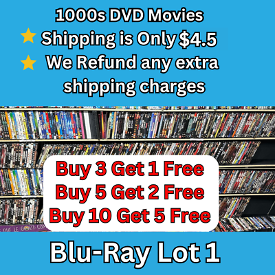 #ad Blu Ray Movies Pick amp; Choose Lot 1 Flat Rate Shipping FREE DVDS With Purchase $4.99