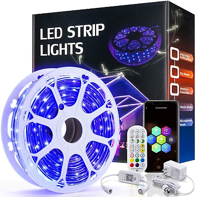#ad Outdoor Led Strip Lights Waterproof 200ft 1 Roll Continuous IP68 Led Light S... $151.39