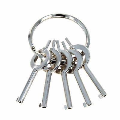 #ad Lot of 5 Universal Standard Fit Handcuff Keys Standard Issue Covert Spy $13.99