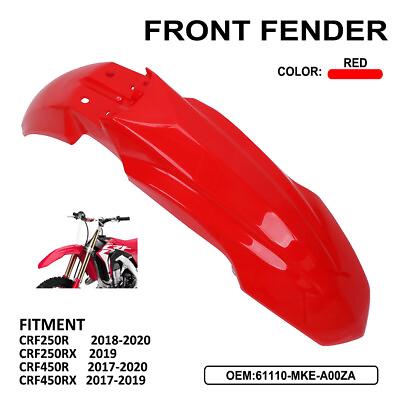 #ad Motorcycle Front Fender For CRF250R CRF450R CRF250RX CRF450RX Dirt Bike $30.99