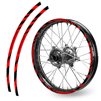 #ad Red W02B MX Bikes Strip Tapes Rim Sticker Decal For BETA 430 RS 2015 2016 $18.59