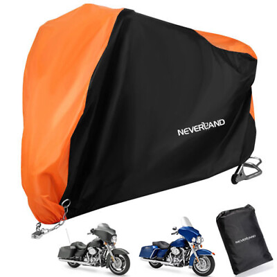#ad #ad XXXL Waterproof Motorbike Motorcycle Cover Outdoor Sun UV Rain Dust OrangeBlack $25.99