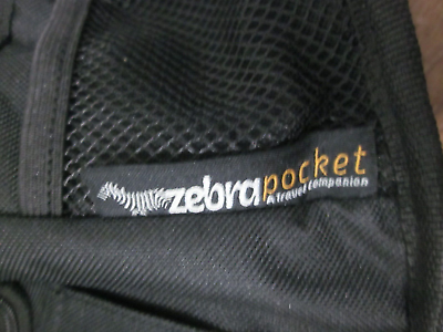 #ad Zebra Pocket Black Kid Kick Mat Backseat Car Travel Organizer Holds Tablet $6.29