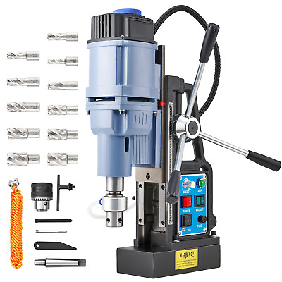 #ad Portable Magnetic Drill Stepless Speed Bi Directional HSS Drill Bits MD23 40 50 $199.99