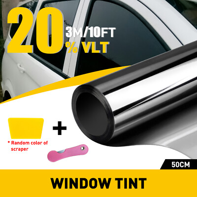 #ad Uncut Roll Window Tint Film 20% VLT 50cmx3m Car House Office Glass UV Reject Set $11.99