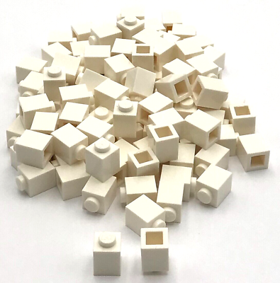 #ad Lego 100 New White Bricks 1 x 1 Building Block Pieces $7.99