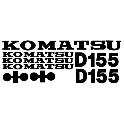 #ad #ad Komatsu Aftermarket D155 Dozer Black Decal Set $132.99