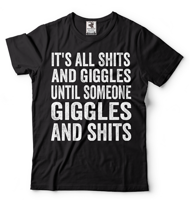 #ad Funny Tee shirt Mens Unisex style giggles Birthday Gift Tee shirt $16.71