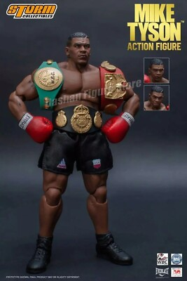 #ad Boxing King Mike Tyson Action Figure Toy Model 18CM Doll With Belt Toys Gifts $26.87