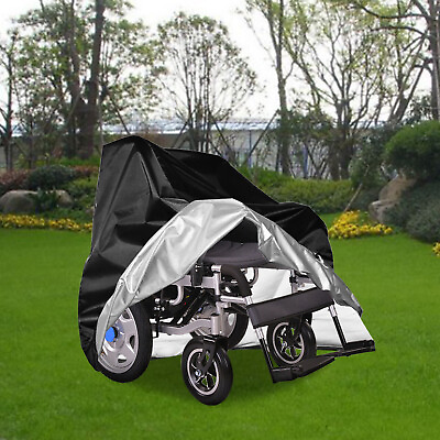 #ad Wheelchair Cover Power Chair Balck Wheel Chair Cover Black Waterproof Dustproof $22.56