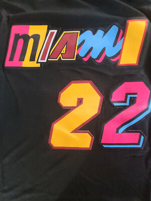 #ad Swingman Stitched Heat Jersey #22 Jimmy Butler Color Black Size SML2XL *NEW* $35.99
