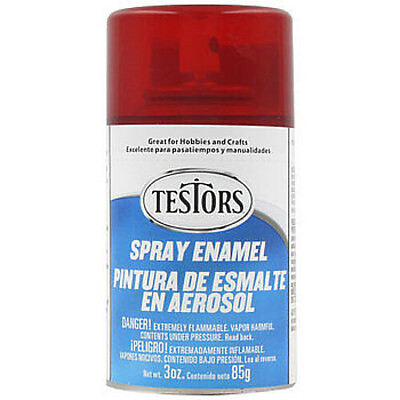 #ad Testors Spray Custom Red 3 oz Hobby and Model Enamel Paint #1605 $10.12