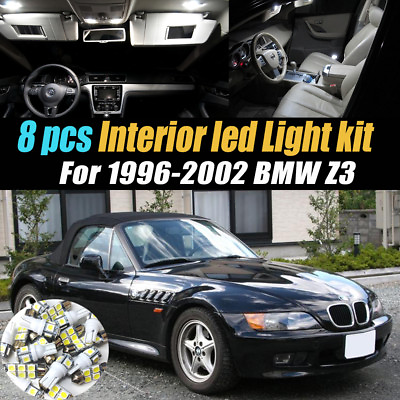 #ad 8Pc Super White 6000k Car Interior LED Light Bulb Kit for 1996 2002 BMW Z3 $12.41