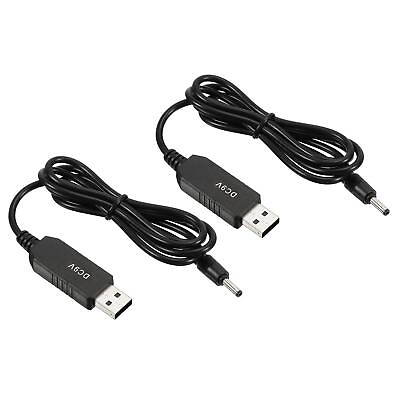 #ad 2Pcs 6W USB Step Up Voltage Converter 5V to DC 9V Jack 3.5x1.35mm Power Cable $8.35