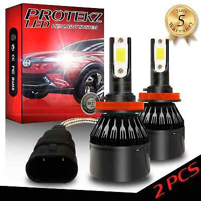#ad LED Headlight Kit Protekz H8 6000K CREE Fog Light for Honda CR Z 2011 2016 $34.69