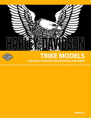 #ad 09 21 Factory Harley Davidson Trike Models Service Shop Repair Manual COMB BOUND $60.00