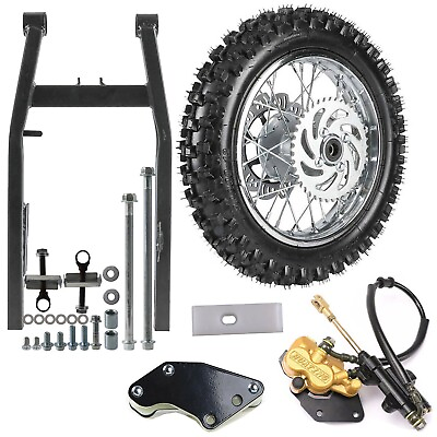 #ad 12quot; Rear 80 100 12 Wheel Tire Rim Swing Arm kit For 12mm Pit Dirt Bike SSR CRF $223.99