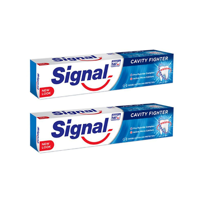 #ad 2X Signal Toothpaste Cavity Anti Caries Regular cavity fighter 120 ml $17.13