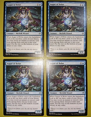 #ad MTG Augur of Bolas War of the Spark x4 Play Set 041 264 Regular Uncommon $1.25