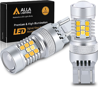 #ad 7444NA 7443 LED Switchback Turn Signal Lights Bulbs Dual Color Amber Yellow 600 $46.22