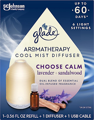 #ad Aromatherapy Diffuser amp; Essential Oil Air Freshener for Home Choose Calm Scent $15.88