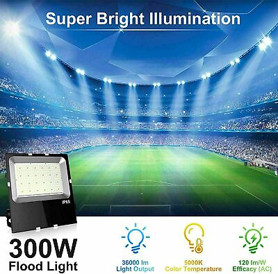 #ad Commercial 300W LED Flood Light Outdoor Football Security Top Pole Lamp Fixture $189.49
