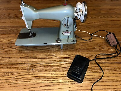 #ad Nice Totally Refurbished New Home Leather Canvas Sewing Machine. Japan. GS3 $214.00