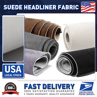 #ad Suede Headliner Fabric Auto Roof Cabin Renovate Remedy Repair Reupholstery US $29.99