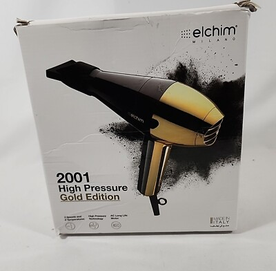 #ad Elchim 2001 High Pressure 2000W Gold Edition Made in Italy FREE SHIP $109.99