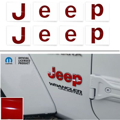 #ad 2018 2023 Wrangler JL JEEP Fender Badge Overlay Decal Stickers $19.00