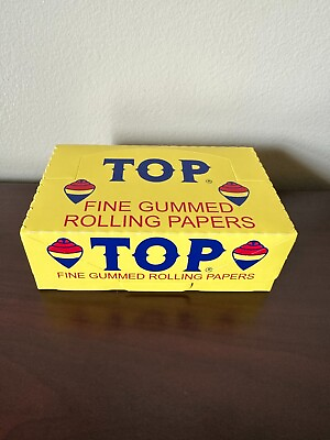 #ad TOP FINE GUMMED CIGARETTE ROLLING PAPERS 24 BOOKLET Full Box $35.25