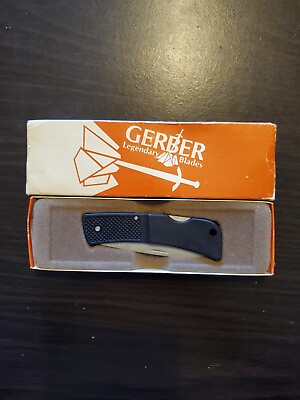 Gerber LST 300 Black Folding Knife Portland OR USA 97223 w Original Box $30.00