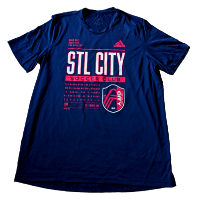 #ad adidas St. Louis City SC Club DNA Performance Shirt Mens XL Navy H47255 $19.99