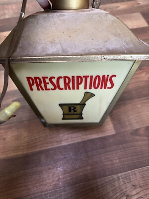 #ad Rare Vintage Working Squibb Pharmacy Fixture Works $769.00