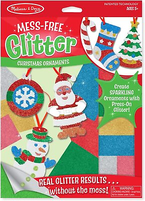 #ad Melissa amp; Doug Mess Free Glitter Christmas Ornaments Ages 5 $18.99