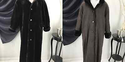 #ad LONG REVERSIBLE Sheared Beaver Coat Jacket Medium Women 46267 $50.00