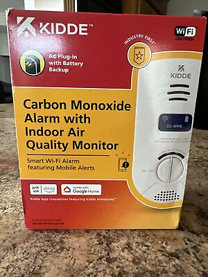 #ad Kidde Carbon Monoxide Smart Wi Fi Alarm with Indoor Air Quality Monitor New $34.00