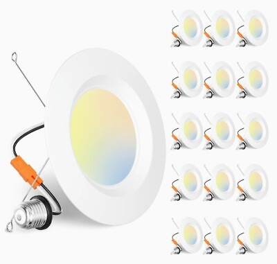 #ad Amico 5 6 inch 5CCT LED Recessed Lighting 16 Pack Dimmable 950 Lumens $63.95