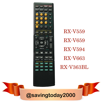 #ad New Remote For YAMAHA AV Receiver RX V559 RX V659 RX V594 RX V663 RX V363BL $12.49