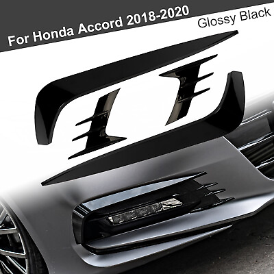 #ad Fit For Honda Accord 2018 2020 AKASAKA Front Fog Light Trim Eyebrow Cover $36.99