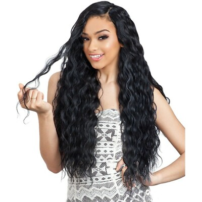 #ad SHAKE N GO ORGANIQUE SYNTHETIC WEAVE HAIR EXTENSION BREEZY WAVE $13.31