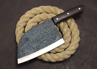 CUSTOM HAND FORGED CARBON Steel Serbian Blade Multipurpose Meat Cleaver Knife $34.99
