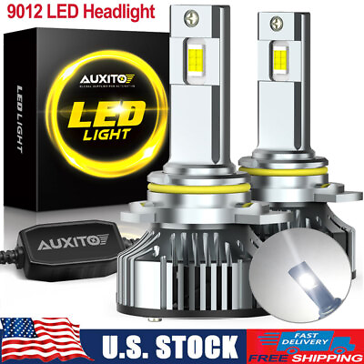 #ad AUXITO 9012 HIR2 LED Headlight Kit Bulb High Low Beam White 48000LM Super Bright $46.99