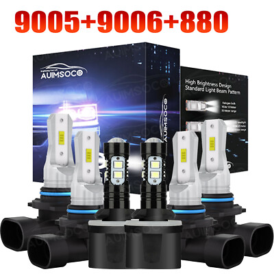 #ad For Chevy Suburban Tahoe 2001 2005 2006 9005 9006 LED Headlight Light Bulbs Kits $40.40